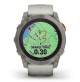 Fenix 7X Pro – Sapphire Solar - Edition Titanium - with Fog Gray/Ember Orange Band - 010-02778-15 - Garmin